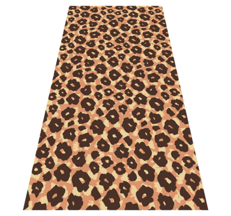 Alfombra vinílica animal print imitación leopardo terciopelo - TenVinilo
