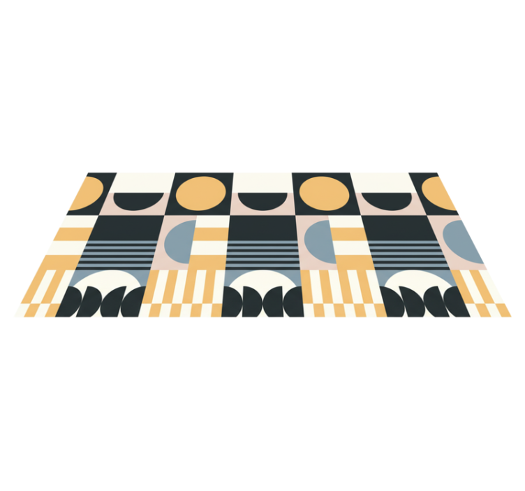 Alfombra vinílica salón patrón moderno abstracto - TenVinilo