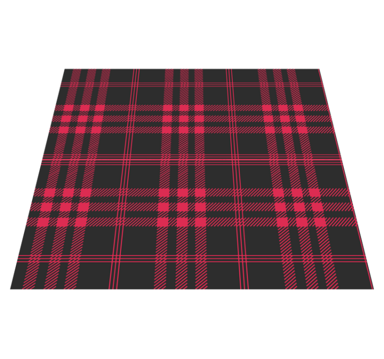 Alfombra vinílica navidad patrón tartan navideño - TenVinilo