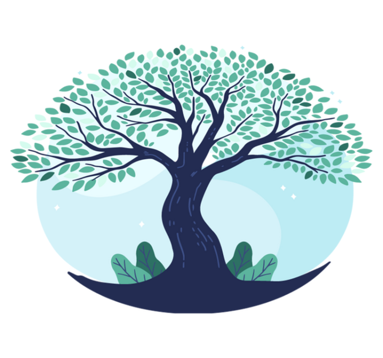 Alfombra vinílica naturaleza diseño de Árboles frondosos - TenVinilo