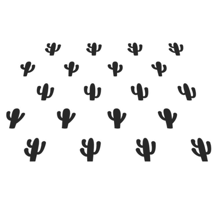 Alfombra vinílica naturaleza diseño de cactus - TenVinilo