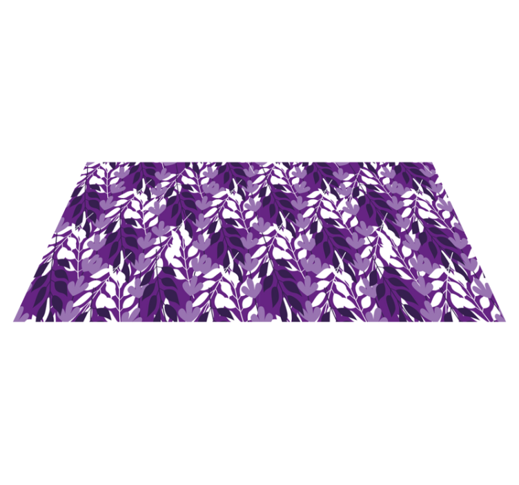 Alfombra vinílica naturaleza diseño de hojas - TenVinilo