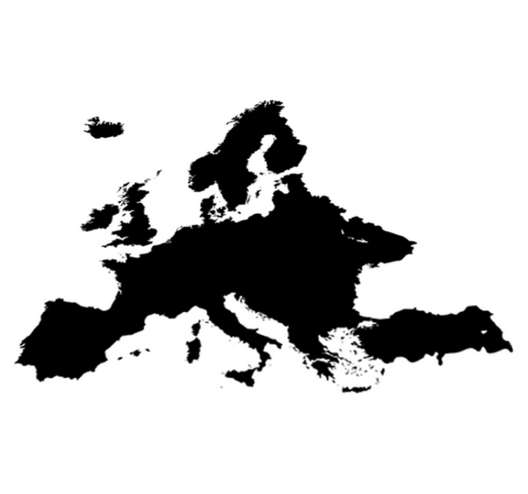 Alfombra vinílica mapamundi vinilo pizarra europa - TenVinilo