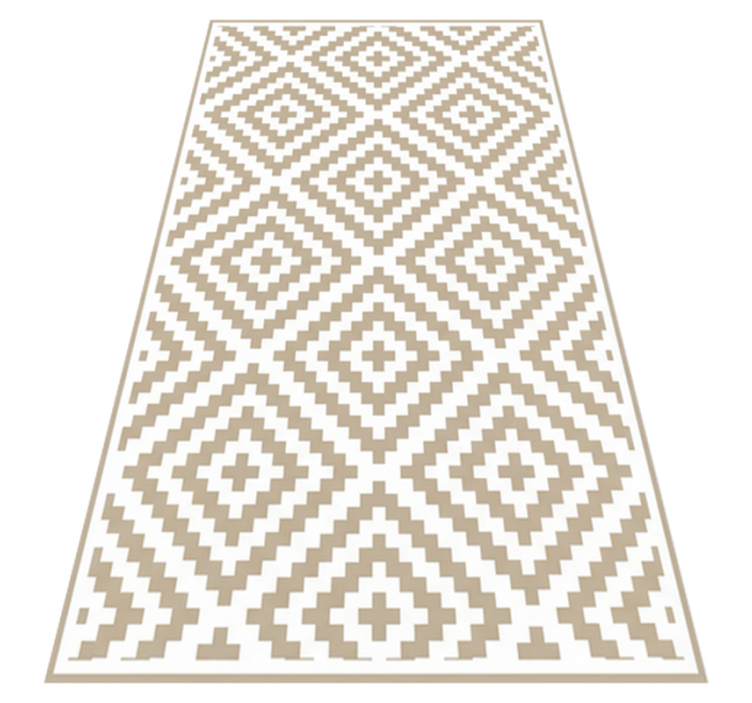 Alfombras vinílicas geometría beige claro - TenVinilo