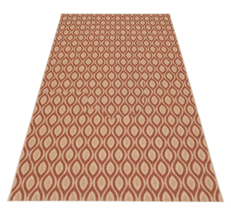 Alfombra para exterior diseño vintage rojo - TenVinilo