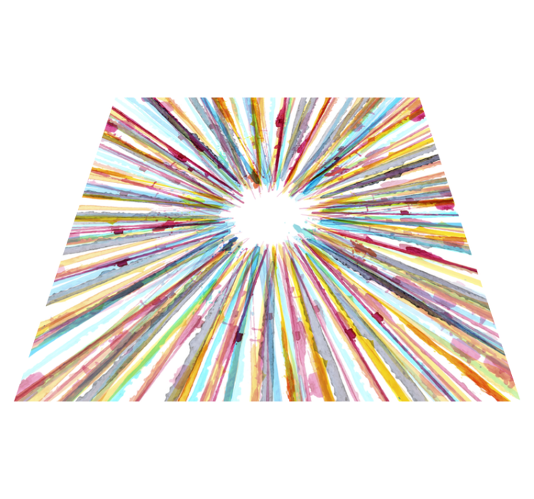 Alfombra vinílica cuadrada rayas acuarela - TenVinilo