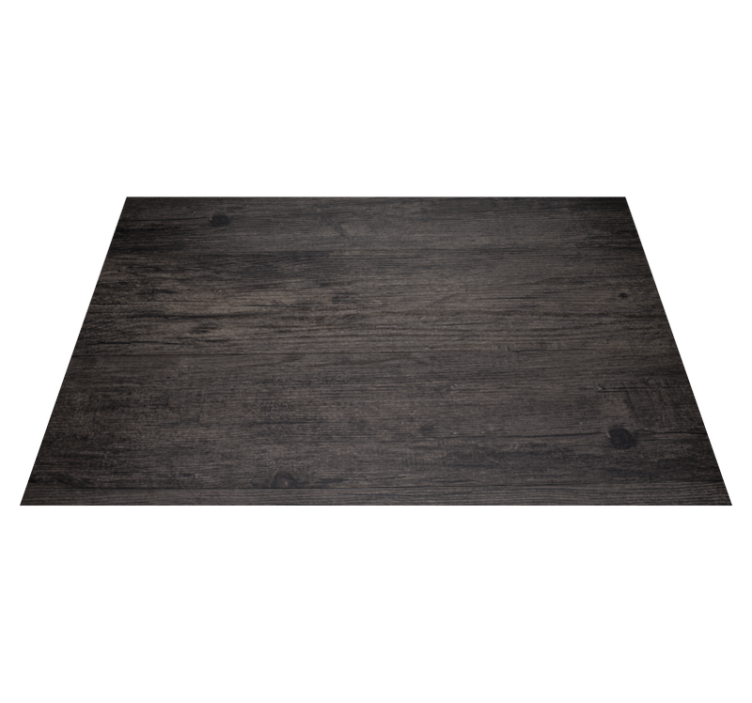 Alfombra vinílica marrón madera oscura - TenVinilo