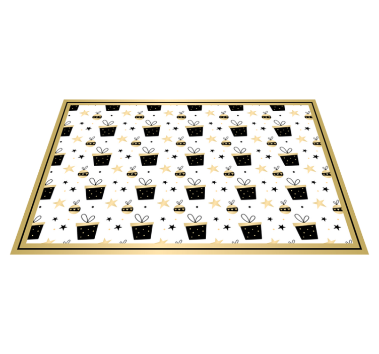 Alfombra vinílica infantil diseño caja regalo - TenVinilo