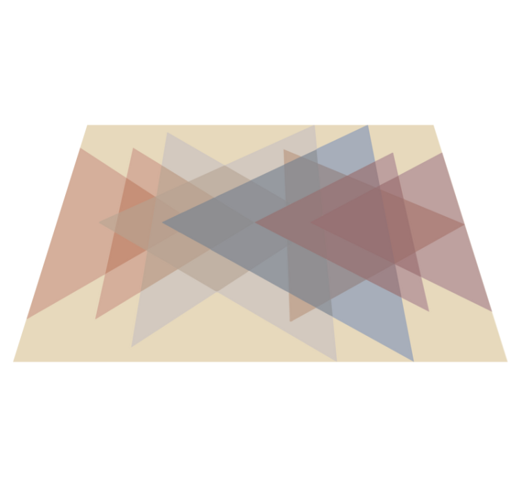 Alfombra de vinilo triángulos abstractos - TenVinilo