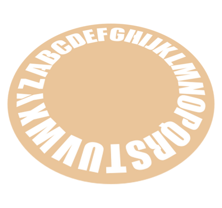 Alfombra vinílica abecedario para niños - TenVinilo