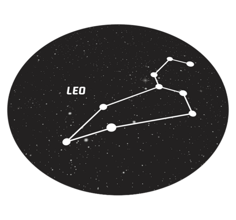 Alfombras vinílicas modernas Signo del zodiaco leo - TenVinilo