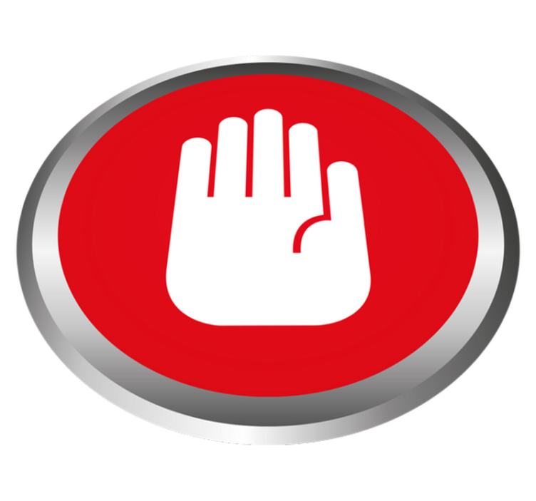 Alfombra vinílica imitación mármol señal de parada - TenVinilo