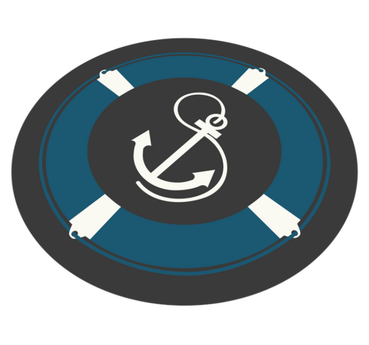 Alfombras vinílicas juvenils Alfombra de alfombra de ancla - TenVinilo