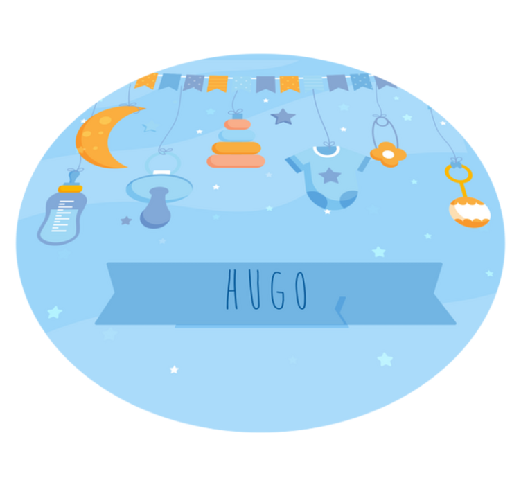 Alfombra vinílica bebé decoración infantil personalizada - TenVinilo