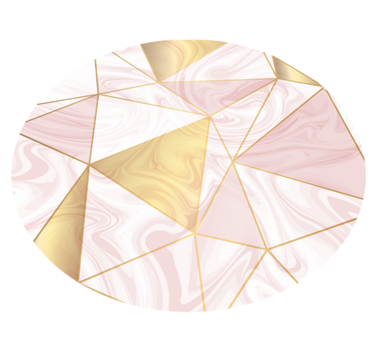 Alfombra vinílica despacho polugons mármol - TenVinilo