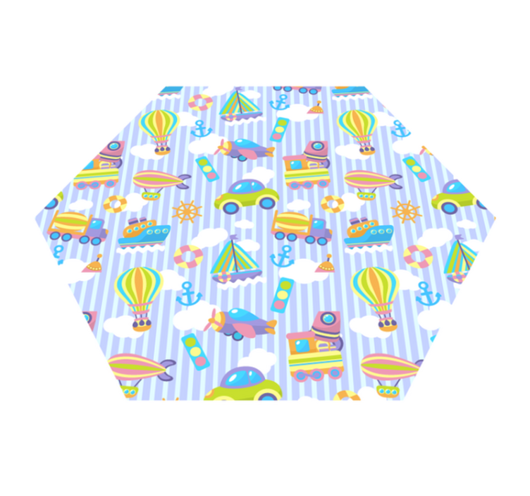 Alfombra vinílica infantil imaginería infantil - TenVinilo