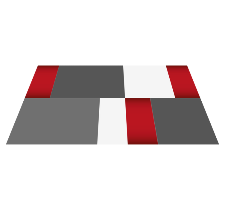 Alfombra de vinilo geométrica azulejo cuadrado - TenVinilo