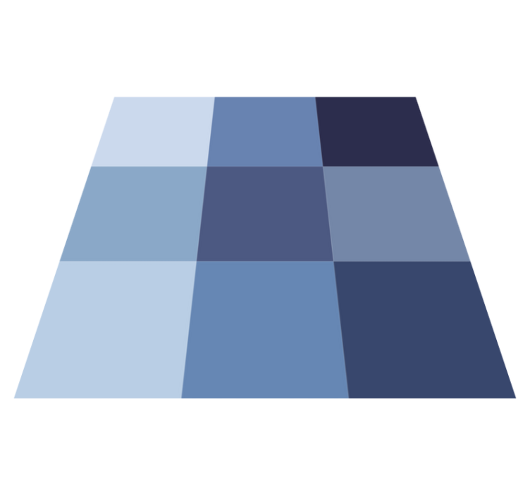 Alfombra de vinilo geométrica Sombra azul - TenVinilo