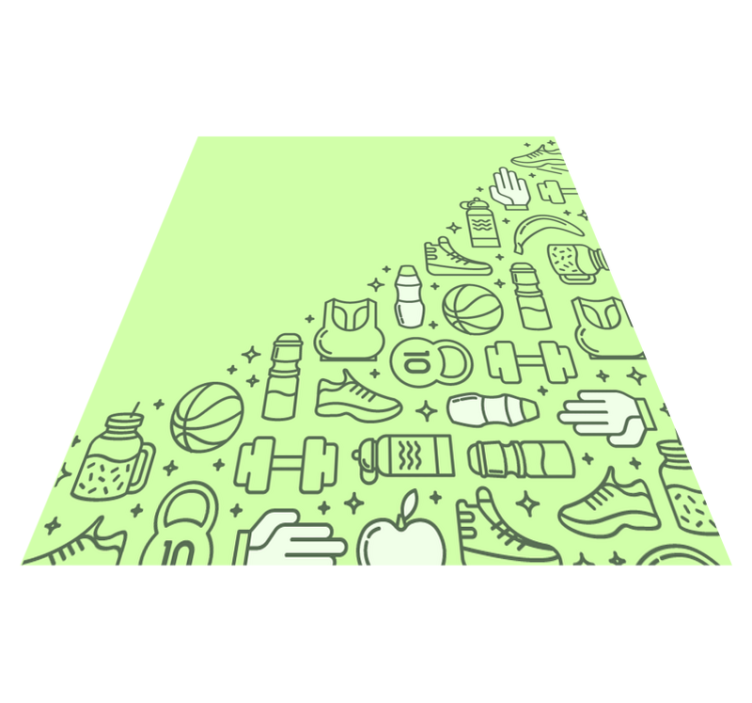 Alfombra vinílica infantil parafernalia de fitness - TenVinilo