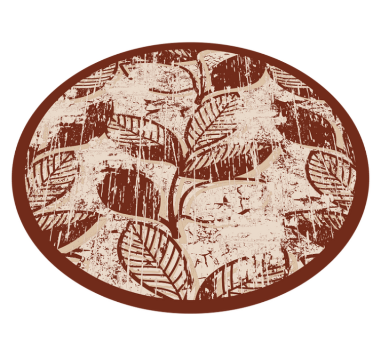 Alfombra vinílica vintage Hoja de la vendimia - TenVinilo