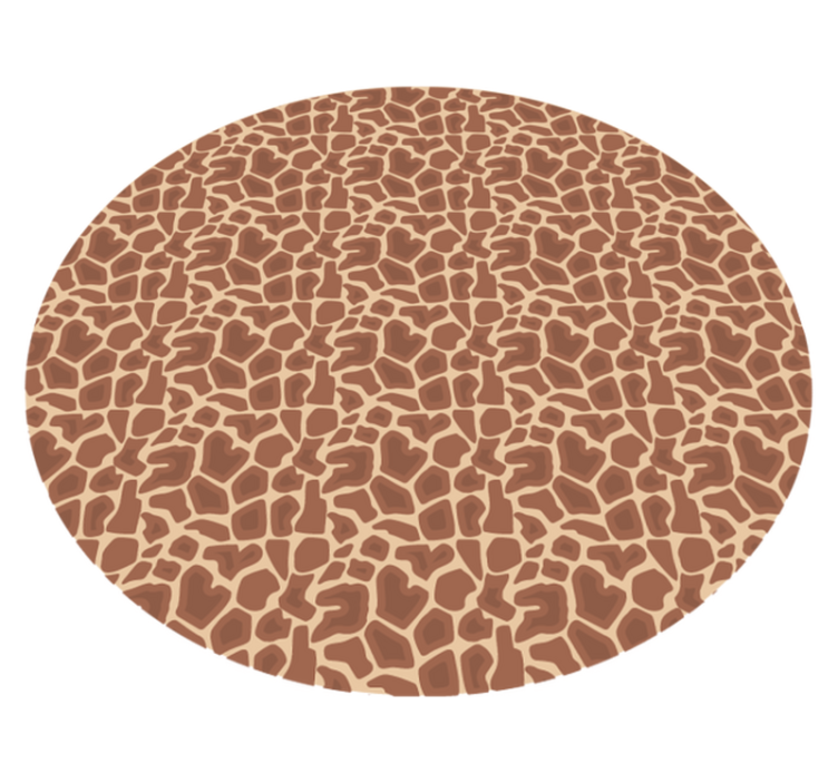 Alfombra vinílica animal print patrón de jirafa - TenVinilo