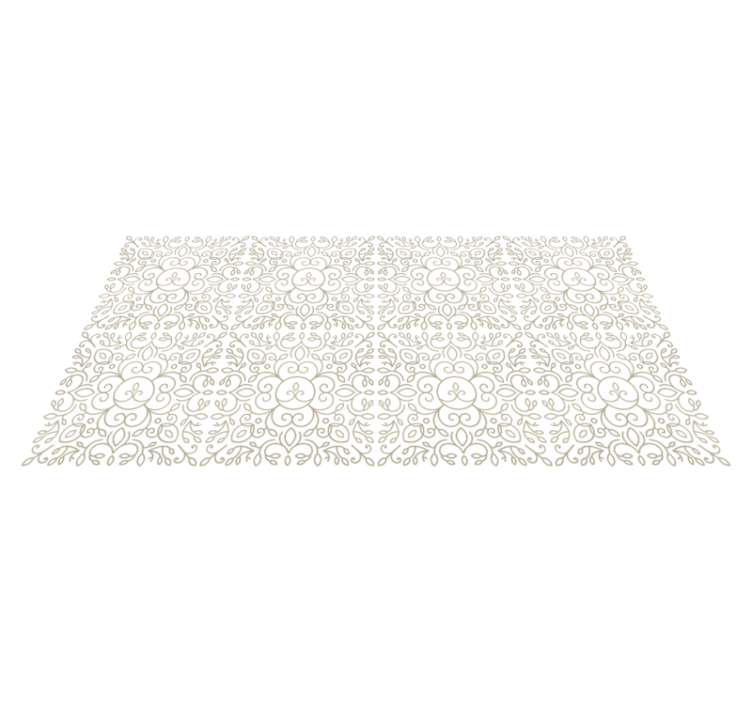 Alfombras de vinilo de azulejos Ornamental blanco - TenVinilo