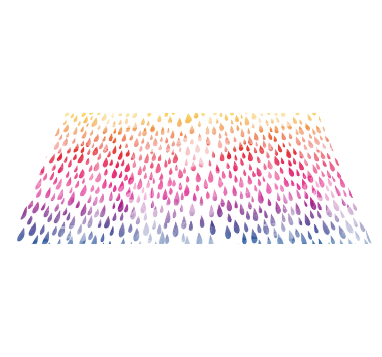 Alfombra vinílica imitación patrón de gotas - TenVinilo