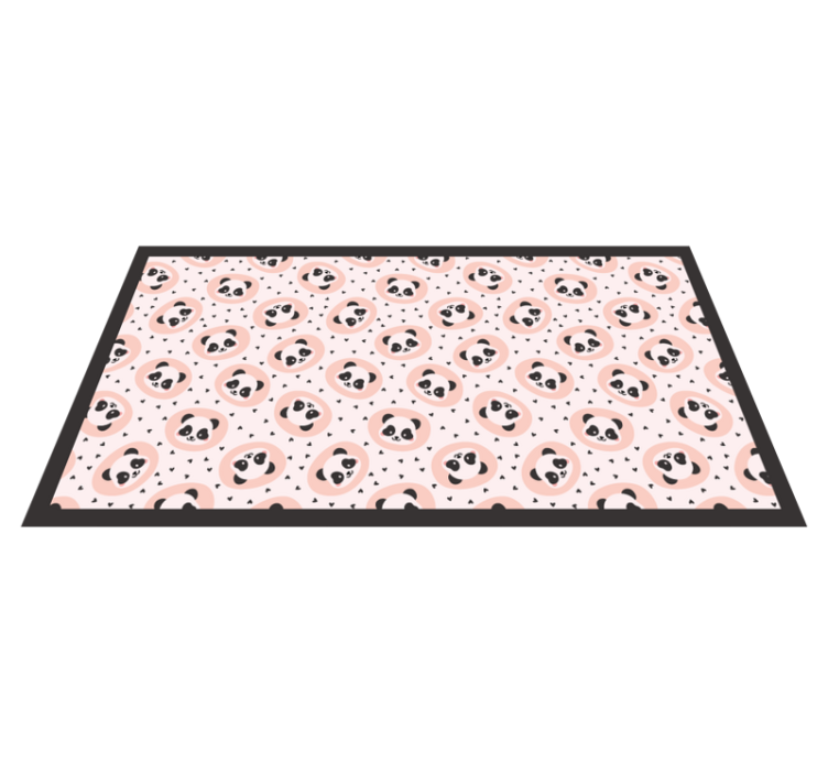 Aflombra vinílica animales caras de panda bebé - TenVinilo