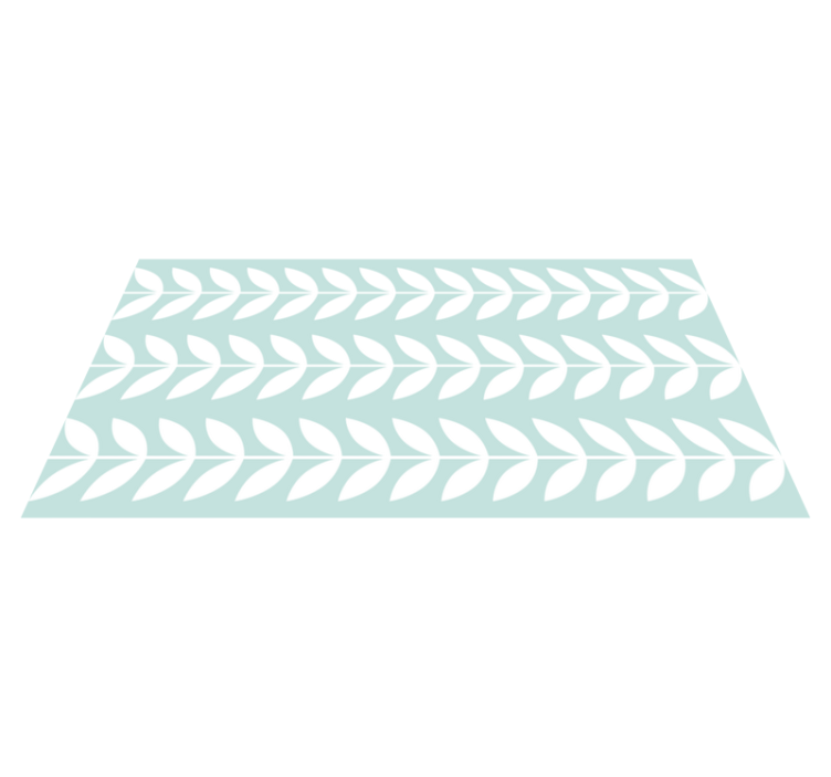 Alfombra vinílica naturaleza patrón de hojas verdes - TenVinilo