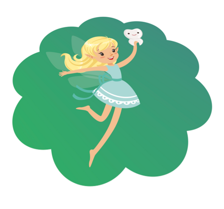 Alfombra vinílica infantil fantasía del hada de los dientes - TenVinilo