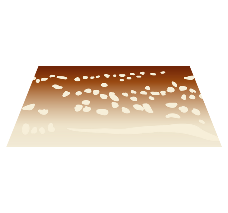 Alfombra vinílica imitación piedra pasarela marrón - TenVinilo