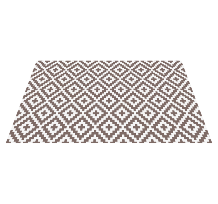 Alfombra vinílica mosaico cuadrados simples - TenVinilo