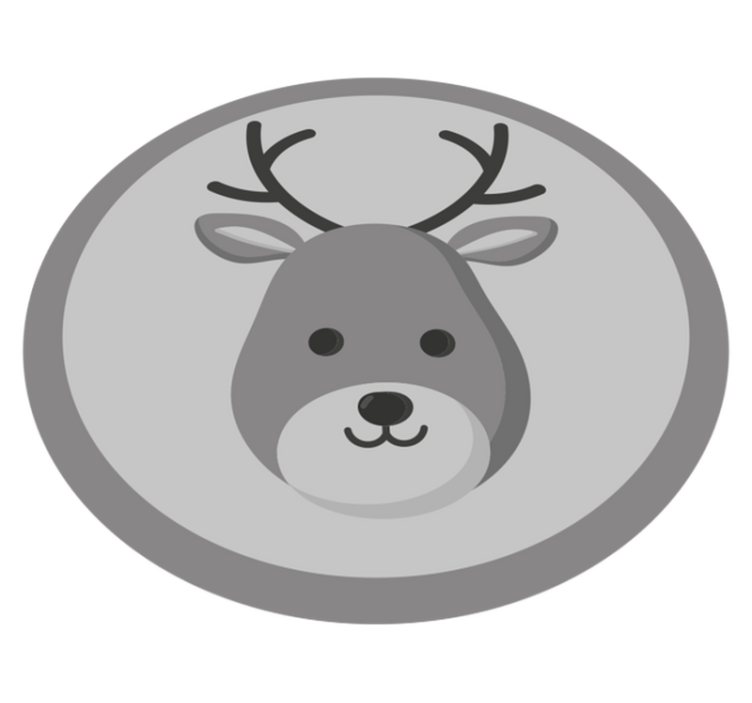 Alfombra vinílica bebé cervatillo gris - TenVinilo