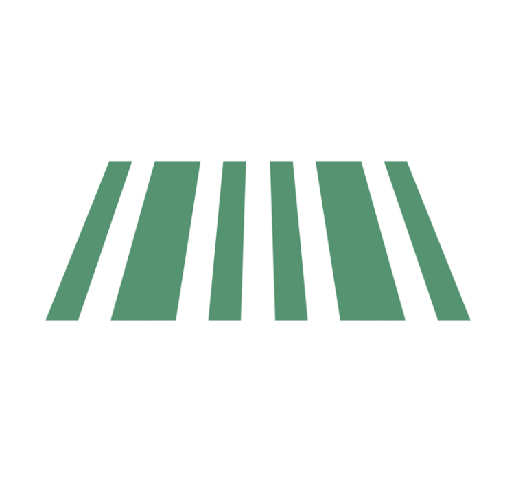 Alfombra vinílica rayas Rayas blancas y verde pistacho - TenVinilo