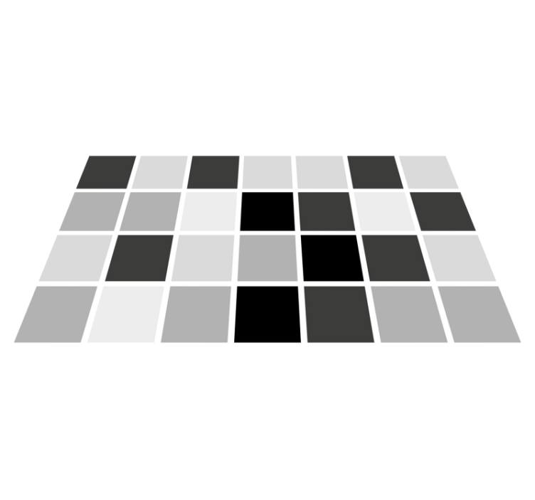 Alfombra vinílica baño cuadrados en tonos grises - TenVinilo