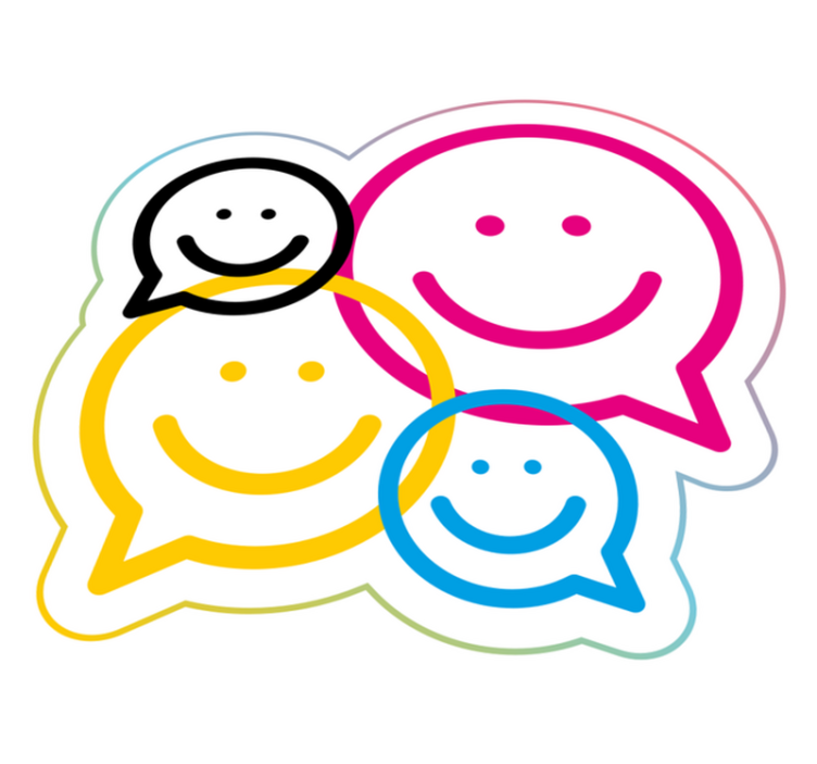 Alfombra vinílica juvenil colección de caras sonrientes - TenVinilo