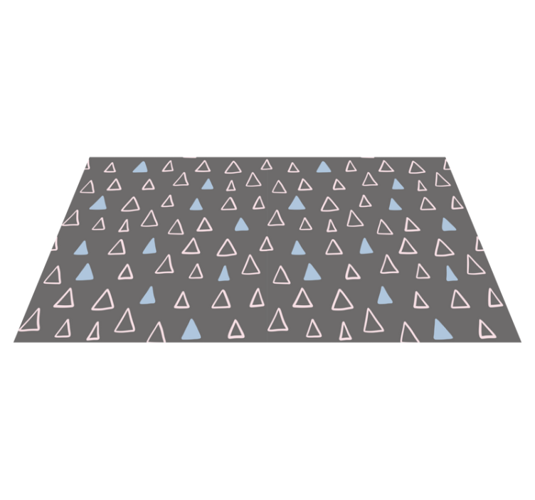 Alfombra vinílica geométrica elemento triangular - TenVinilo