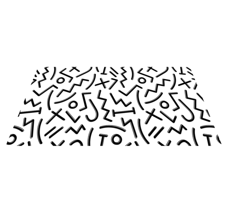 Alfombra vinílica infantil líneas abstractas dinámicas - TenVinilo