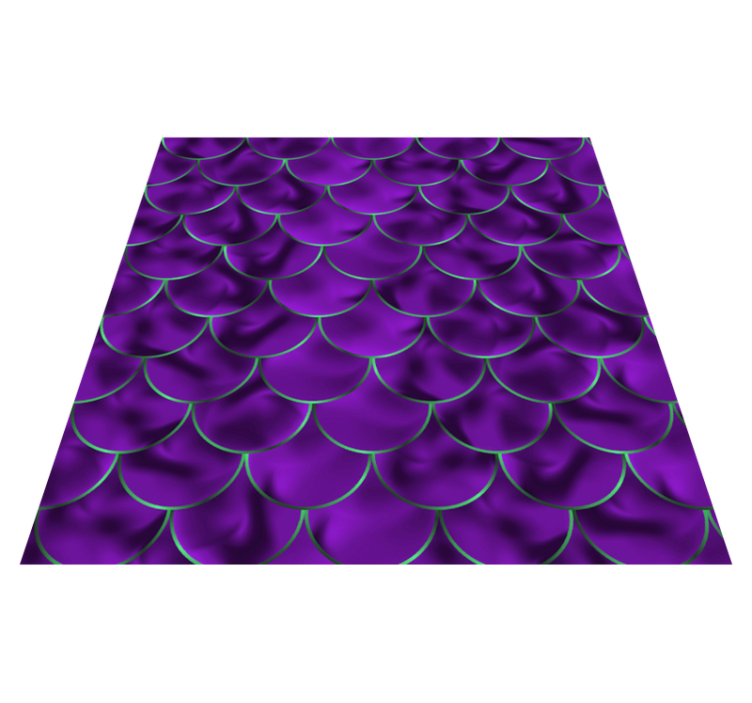 Alfombra vinílica animal print escamas de sirena - TenVinilo