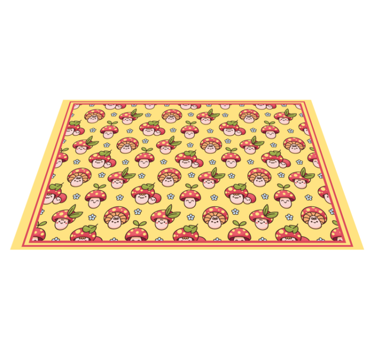 Alfombra vinílica flores Lindo patrón de setas riendo - TenVinilo