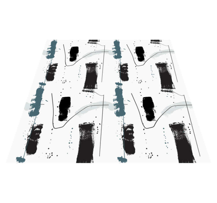 Alfombra vinílica minimalista formas abstractas lineales - TenVinilo