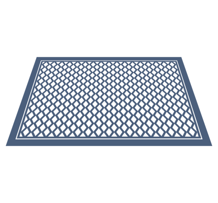 Alfombra de vinilo geométrica Patrón de diamante "estilo hampton" - TenVinilo