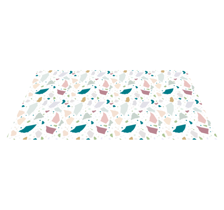 Alfombra vinílica geométrica figuras conceptuales - TenVinilo