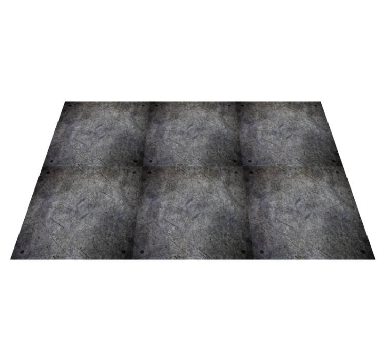 Alfombra vinílica salón Decoración industrial efecto metal - TenVinilo