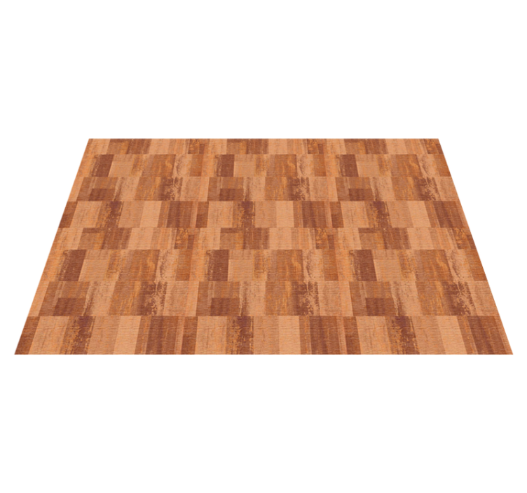 Alfombra vinílica imitación madera ilusión de parquet - TenVinilo