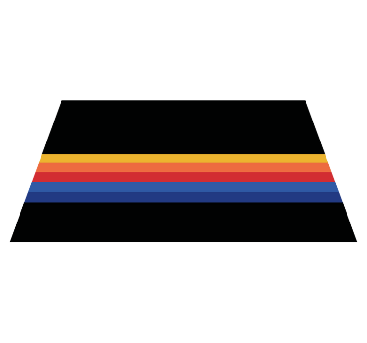 Alfombra de vinilo de rayas acento de rayas minimalista - TenVinilo