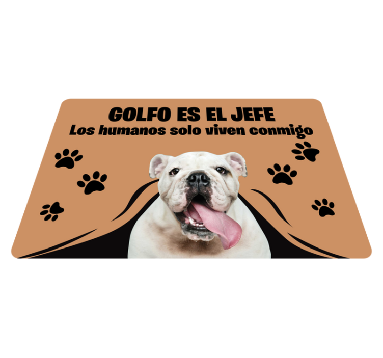 Alfombra vinílica recibidor foto personalizada mascota es - TenVinilo