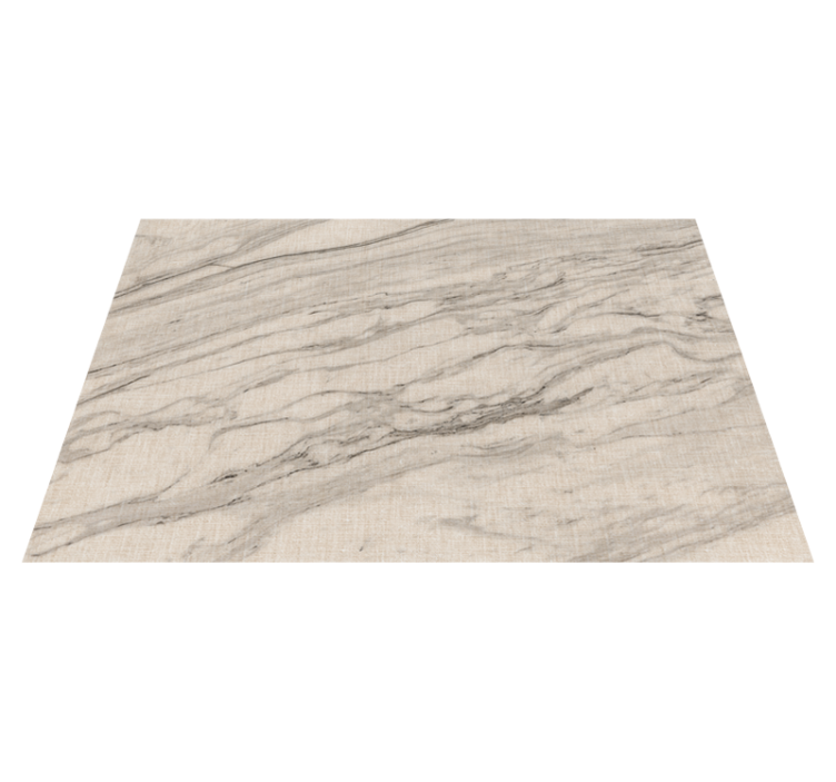 Alfombra vinílica imitación mármol tonos marfil con detalles en n - TenVinilo