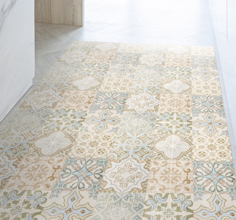 Alfombra hidráulica estilo hispana vintage - TenVinilo