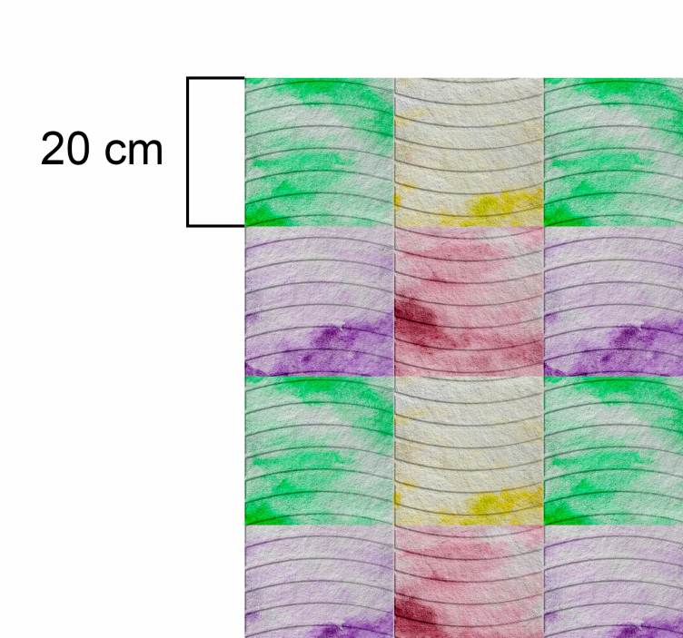 Alfombra vinilo salón losetas de Las Ramblas - TenVinilo